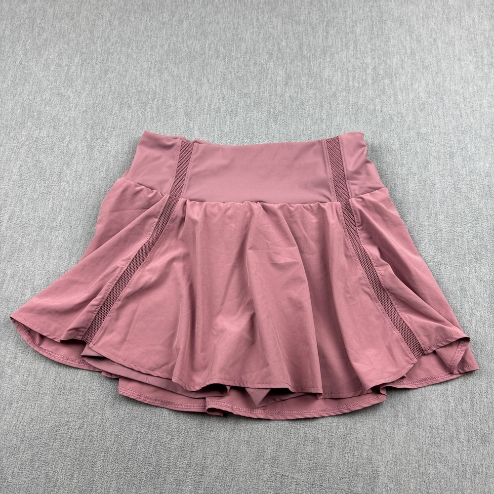 CRZ YOGA Skirt Women Medium Pink Skort Pleated High Waisted Tennis Athletic